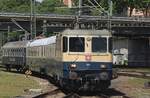 Heads up? IRSI 11387 hauls an extra train to Luzern into Mannheim Hbf on 14 May 2026.