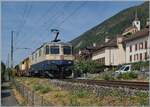 The surprise of the day: the IRSI  Rheingold  Re 4/4 II 11387 (Re 421 387-2 / UIC 91 85 4421 387-2 CH-IRSI) is on its way with a  yellow  consist in Ligerz on the last single-track section of the Jura Foot Line 210 from Chavornay towards Biel/Bienne. On the right side of the image, the charming town of Ligerz with its well-known church can be seen.

July 16, 2026
