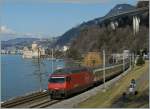Classic: Re 460 066-4 with an IR by the Castle of Chillon. 
26. 02. 2012