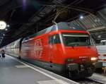 SBB Re 460 005-2   Val d’Anniviers  with  Interregio IR 1551 at 29.09.2012 in Zrich HB.