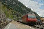 SBB Re 460 109-2 with an IC to Brig in Hohtenn.,  04.05.2013