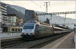 The SBB Re 460 005-2 in Montreux.
27.11.2016