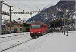 The SBB Re 460 097-0 in St Maurice.