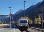 The SBB Re 460 035-6 with an IR to Geneva in Visp.
26.10.2015
