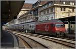 The SBB Re 460 004-5 with an IR 15 to Luzern in Lausanne. 

25.04.2020