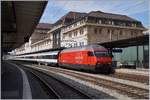 A SBB Re 460 with an IR15 from Genève Aéroport to Luzern by his stop in Lausanne.
