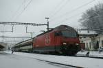 Re 460 013-6 with IR in Vevey.