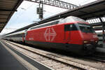 Re 460-111 at Geneva Main Station. 05/07/2008