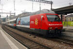 Re 460-036 at Geneva Main Station. 26/02/2011