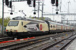 Re 460-019 with IR15 leaving Geneva Main Station to Geneva Airport.

23/04/2022