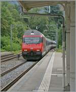 A SBB Re 460 wiht his IR90 from Brig to Geneva Airport is approching Burier.

07.09.2022