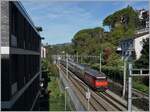 A SBB Re 460 with a IR90 from Geneva Airport ot Brig by Montreux.