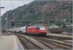 While an SBB Re 460 departs Brig with its IR 90 train for Geneva Airport, the BLS Re 4/4 192 is in the background. It is one of the last BLS Re 4/4s (Re 425) still in service.

August 17, 2024