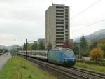 The SBB Re 460 071-4 with his IR 9067 to Konstanz by Grenchen.
19.10.2010