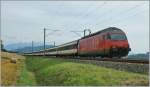 SBB Re 460 049-0 with an IR to Luzern by Oron. 
10.08.2010