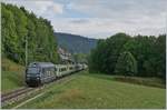 The BLS Re 465 003 with a RE to Bern by Les Hauts-Geneveys. 

12.08.2020