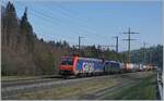 The SBB Re 474 016 and an other E 189 are by Mülenen the way to Brig.