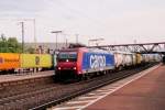 Emergency shot of 482 012 passing through Weil-am-Rhein on 29 June 2013.
