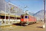 The SBB Re 6/6 11634 in Domodossola.