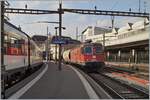 The SBB Re 6/6 11634 (Re 620 036-4)  Aarburg Oftrigen  with his  Spaghetti -Cargo Train in Lausanne. 

27.02.2021