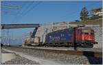 The SBB Re 6/6 16688 (Re 620 088-6)  Aarburg-Oftringen  on the way to Vevey in Cully.