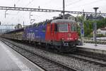 SBB 620 083 hauls a block train through Arth-Goldau on a rainy 15th of May 2026.
