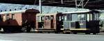 Tm 746 and a private Traktor OKK no 7 at Interlaken, August 21st, 1979.
