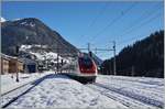 A ICN is arriving at Airolo.