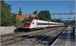 A SBB ICN on the way from Geneva to St Gallen by Chambésy.