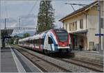 The SBB LEX RABe 522 228 on the way from La Plaine to Genève in Satigny.