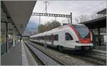 The SBB RABe 522 205 on the way to Delle in Grenchen Nord.