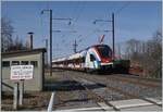 The SBB RABe LEX 522 227 in St-Laurent on the way to Annecy.