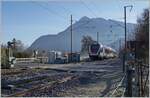 The SBB RABe LEX 522 229 and 226 in St-Laurent on the way to Annecy.