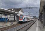 The SBB LEX RABe 522 230 is arriving at his treminal Station Coppet.