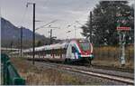 SBB LES RABe 522 on the way to Annecy in Prigy (Haute-Savoie). 

13.02.2020