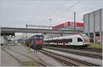 Them SBB Tm 232 and a RABe 523 FLIRT in Sursee.