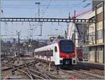 The new SBB Flirt3 RABe 523 109 on a test-run in Lausanne.