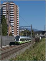 The TransN RABe 523 074 on the way to Solothurn by Grenchen  