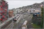 Two SBB RBDe 523 on the way to Aigle in Montreux.