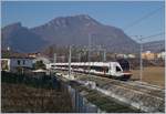 The SBB TILO RABe 524 107 by Arcisate on the way to Bellinzona.

05.01.2019