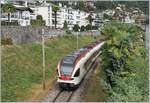 The SBB TILO RABe 524 008 to Biasca by Locarno.