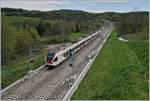 A SBB TILO RABe 524 on the way to Mendrisio near Arcisate.