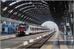 The SBB TILO RABe 524 304 and an other one are arriving in Milano Centrale.