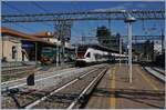 Varese with a Trenord Ale 711 as S5 to Treviglio and the TILO RABe 524 105 / ETR 524 105 from and to Bellinzona, which has arrived here (and is turning here).

September 25, 2019