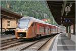 The SOB RABe 526 106/206  Treno Gottardo  on the way to Basel SBB in Göschenen.