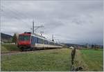 The SBB NPZ RE from Frasne to Neuchâtel near Les Verrières..