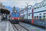 SBB RBDe 560  Domino  in Vevey on the way to Puidoux.

04.02.2023