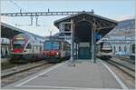 SBB RABe 511, RBDe 560 and CEV MVR ABeh 2/6 in Vevey. 

04.02.2023