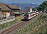A Region Alps RBDe 560 Domino from Brig is shortly arriving at St Gingolph (Suisse) Station.