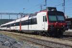 SBB NPZ-Domino 560 303 stands parked at Brugg AG on 23 May 2026.